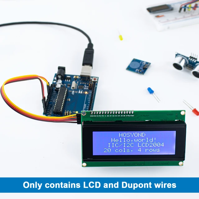 LT LCD Display Modules 20x4 Yellow LCD Display With I2C Interface ...
