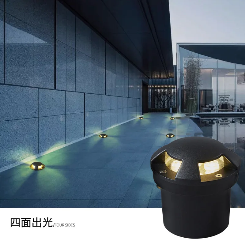 LED Garden Light IP67 AC110V220VDC12V 3W 6W 10W Spotlights Outdoor Waterproof Recessed Underground Lamp Floor Landscape Lighting