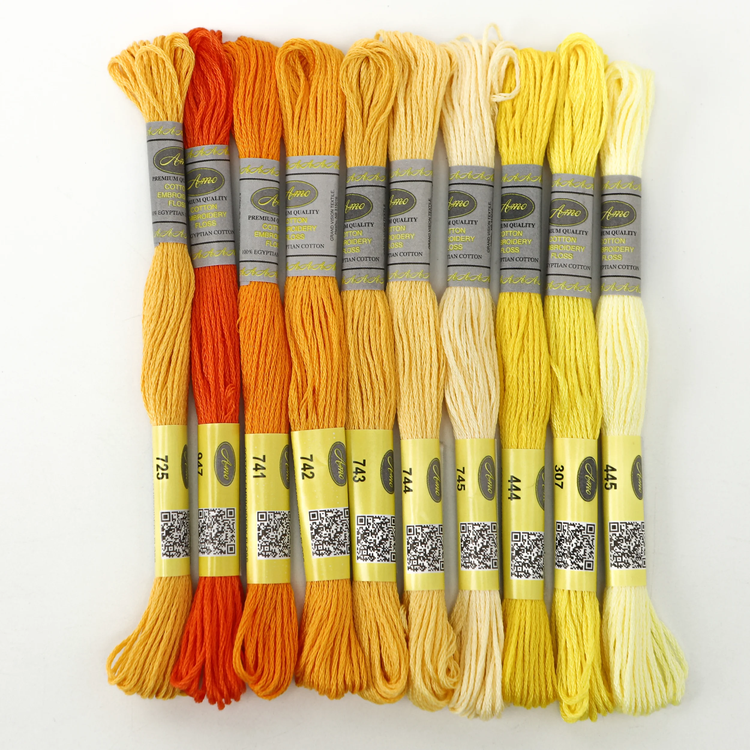 505 DMC Color Set Double Mercerized Singed Egyptian Long