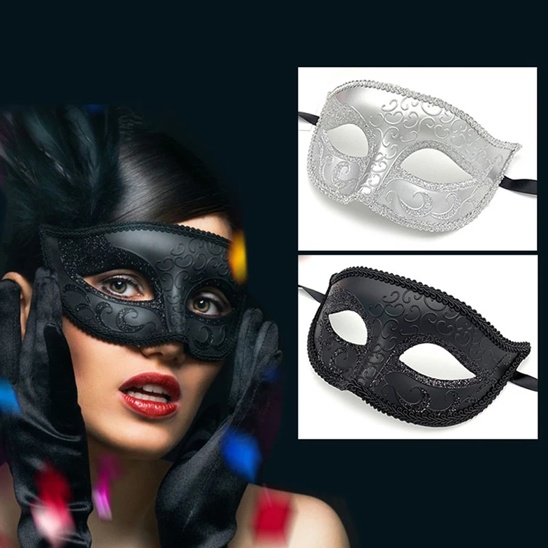 1pc Masquerade Masks for Couple Venetian Woman Lace Men PP Cosplay Costume Carnival Prom Party Personality Headdress Masks