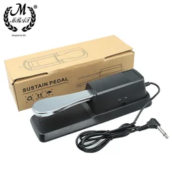 M MBAT Premium Piano Keyboard Sustain Pedal - Enhanced Performance for Electric Instruments (Black)