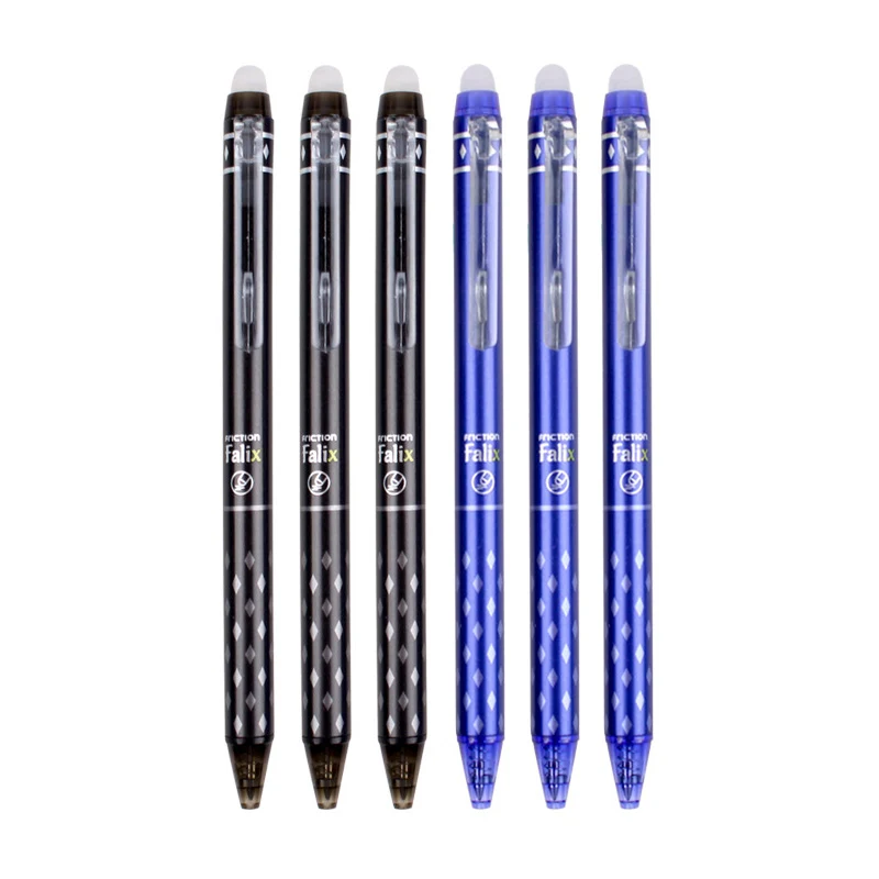 20 Ricariche Per Penne Cancellabili - Nero E Blu, Punta Fine 0,5mm - Per Scuola, Ufficio, Studio
