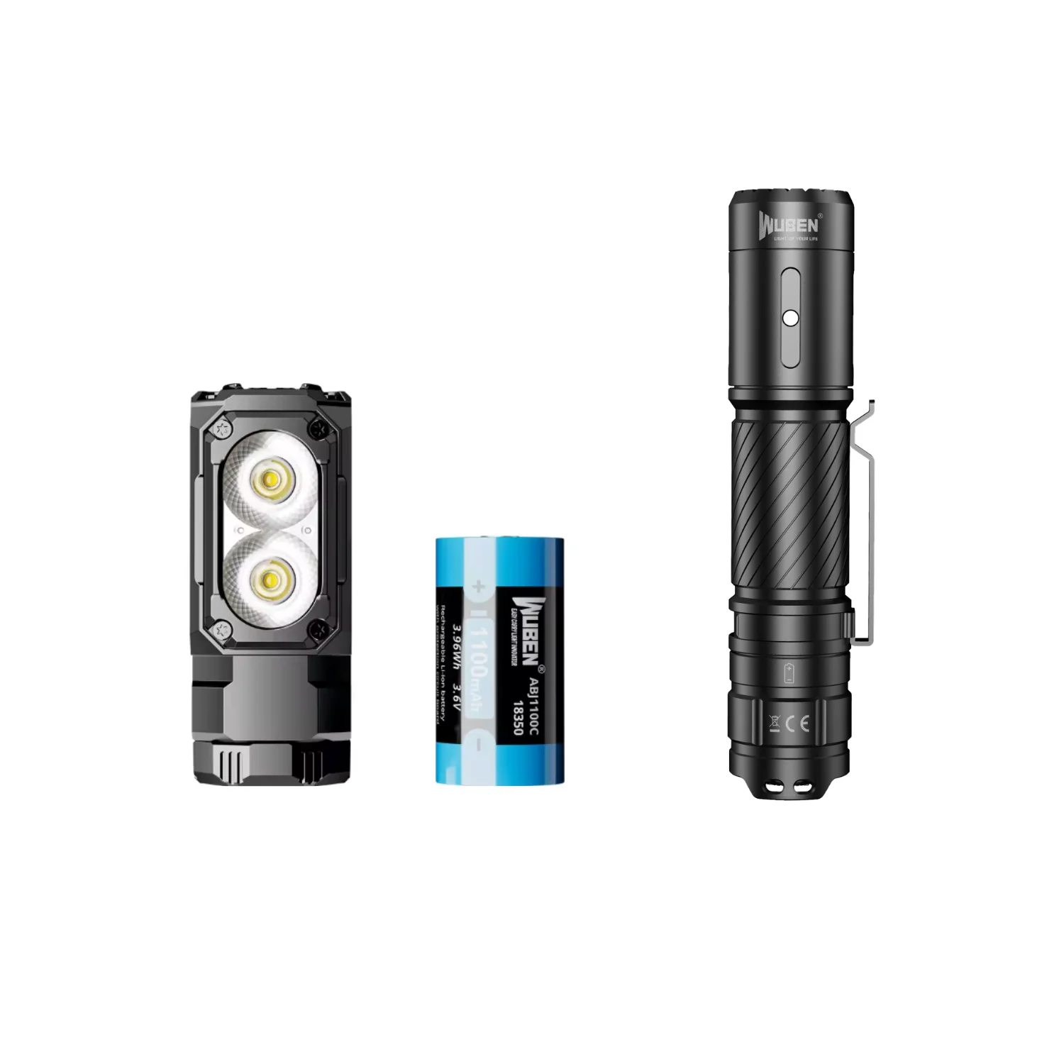 WUBEN C3 lampe de poche 1200 Lumens élevés lampes de poche ...