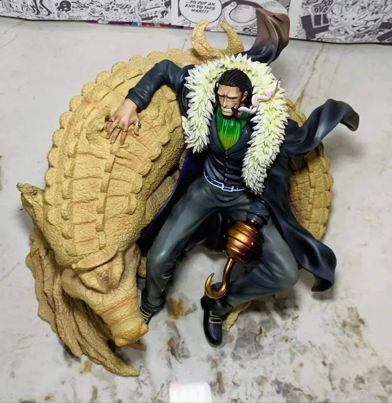 

Pvc One Piece Figure 17cm Sir Crocodile Anime Figures King Of The Desert Figurine Statue Model Doll Collectible Gift Desk Decor