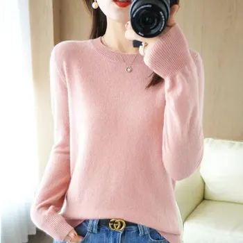 Warm Casual Pulls Jumpers Women Sweater O-neck Autumn Winter Basic Pullover Korean FashionSpring Knitwear Bottoming Shirt 2025