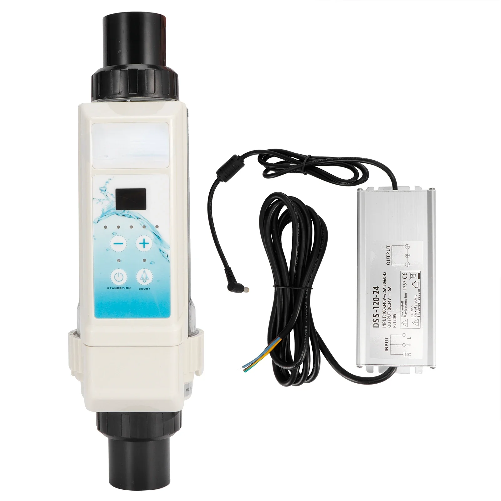 

EC20 8g/H 12g/H 16g/H 20g/H SPA Chlorine Generator Electrolyzer Swimming Pool Electrolysis Salt Chlorinator Device 100-240V