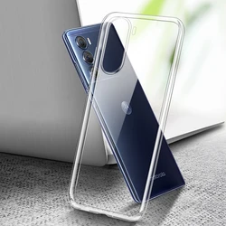 Transparent Shockproof Phone Case with Camera Protection - Soft TPU Clear Cover for Motorola Edge S30 5G (Clear)