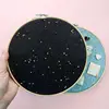 Canvas Leather Embroidery Hoop for Display Pins Buttons Wall Decoration Home Gift Decorative Brooch Pins Organizer 87HA 3