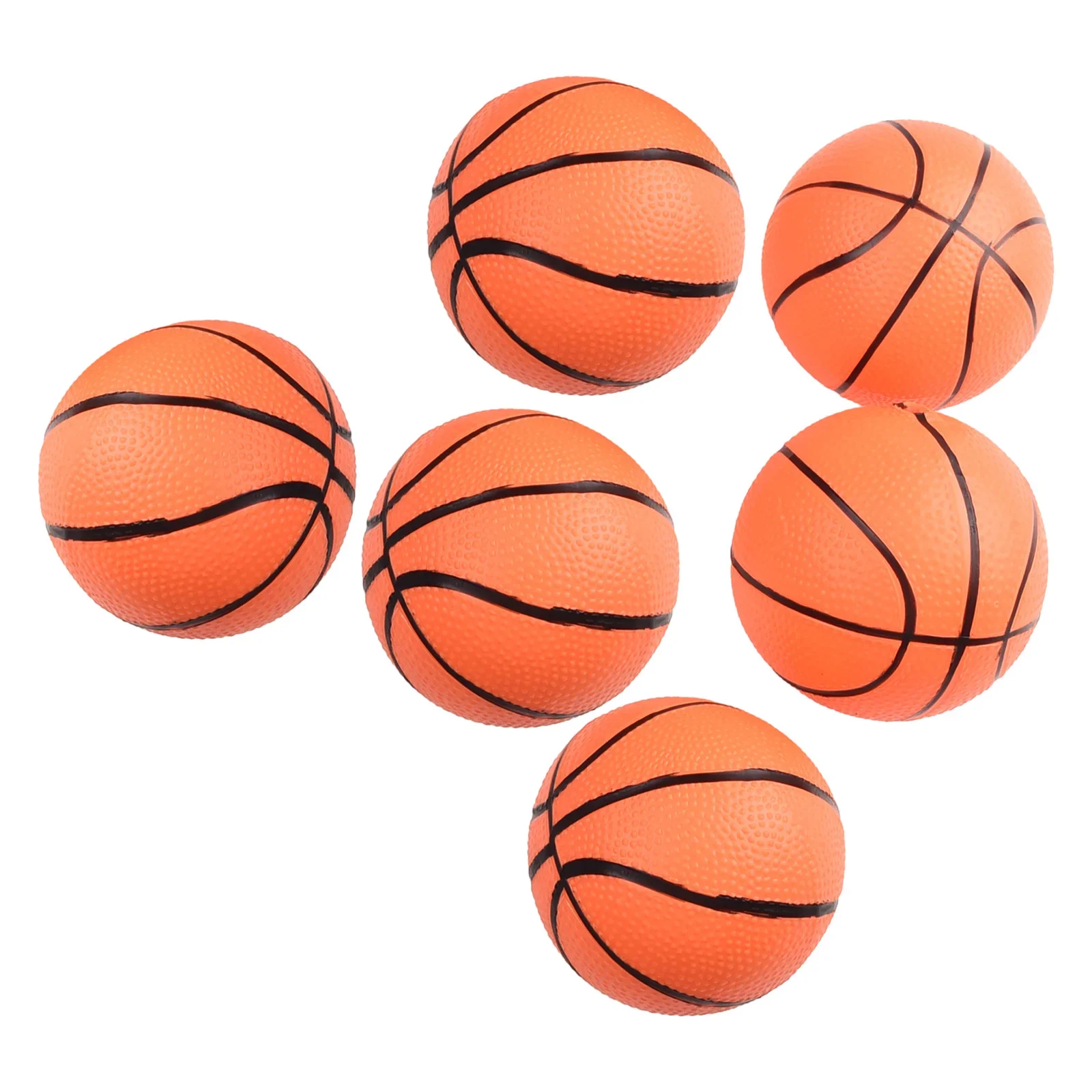 6pcs 12cm Small Mini Children Inflatable Pvc Basketballs Kids Indoor Outdoor Sports Toy Balls Parent-child Interactive Games