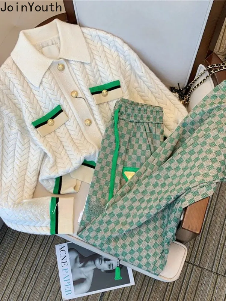 2-teiliges Damen Outfit Mit Weiten Beinen | Langarm Bluse & Hose Set - Streetwear Style