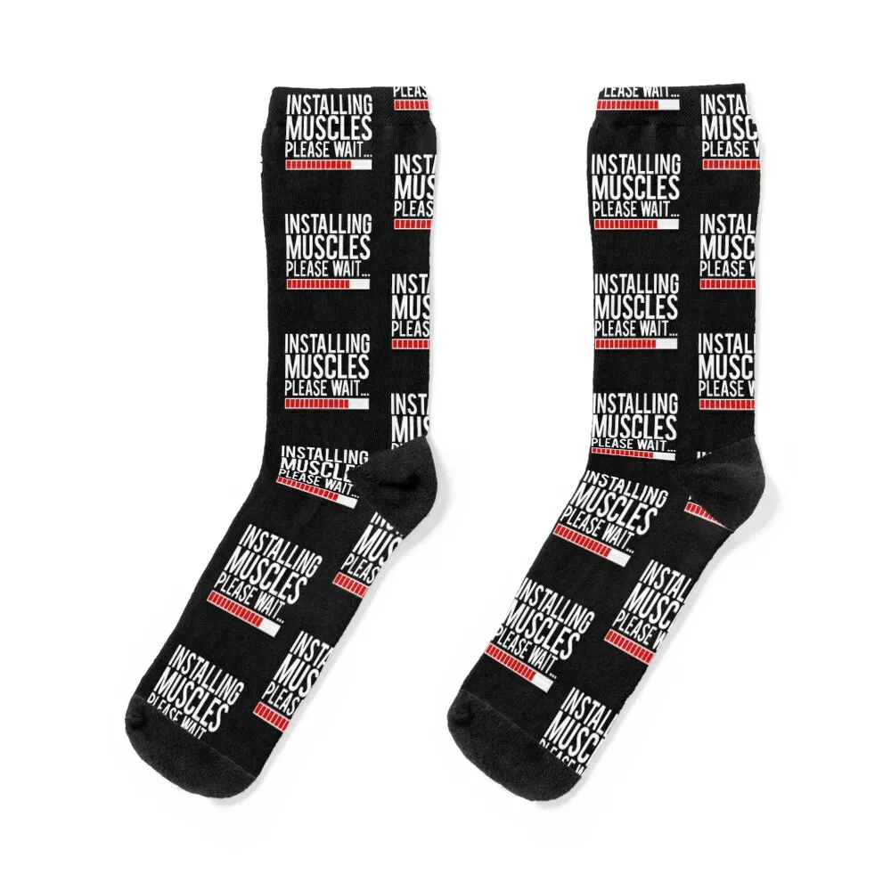 Installing Muscles Please Wait Socks luxury sock Novelties Children's socks Socks set Men Socks Women's