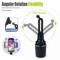 Car Cup Holder Cellphone Mount Stand 360° Rotation Mobile Phone Cradle Compatible For IPhone Android Phone - Image 6