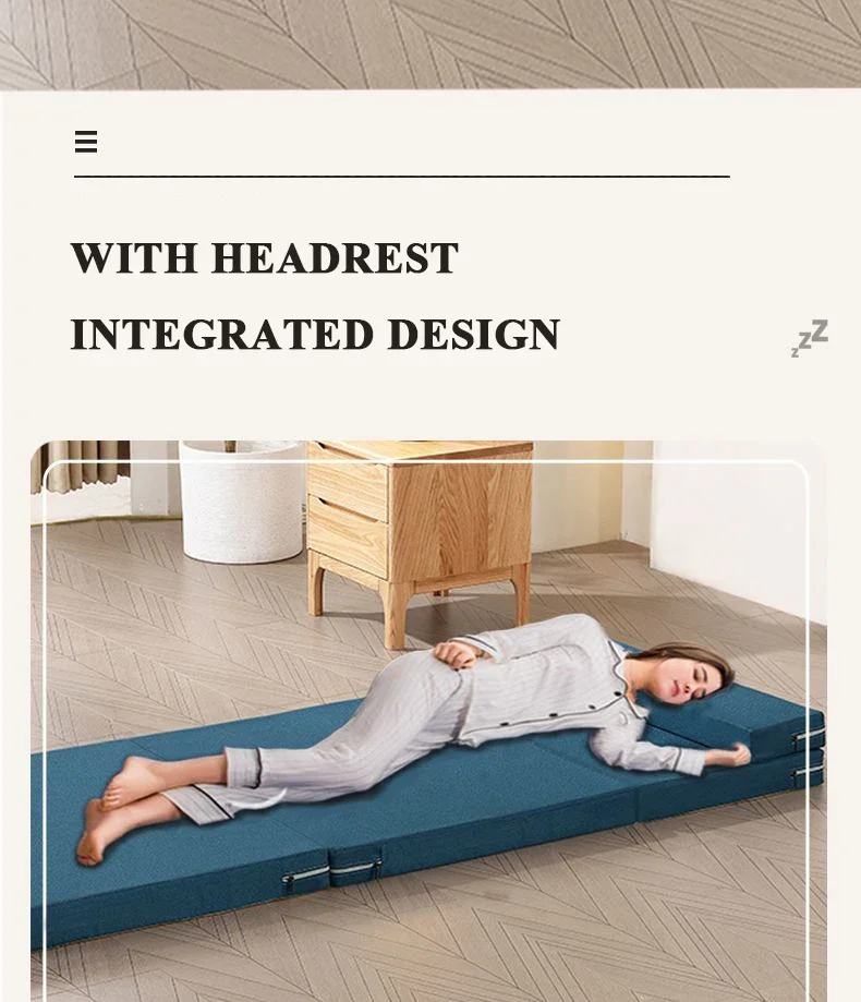 Description Picture 4 of itemPortable Single Memory Foam Folding Mattresses Soft Lazy Tatami Yoga Mat for Sleeping on The Floor Office Workers Lunch Break