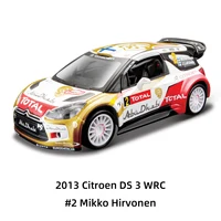 Bburago 1:32 Citroen DS 3 WRC 2013 Static Die Cast Vehicles Collectible Model Car Toys 1