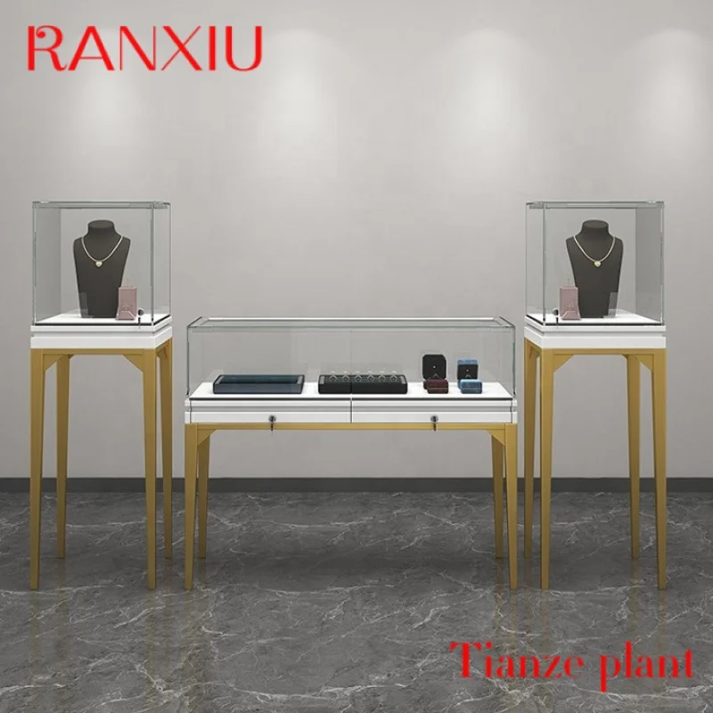 Custom High Quality Customization Multifunctional Wooden Jewelry Showcases Display Cabinet