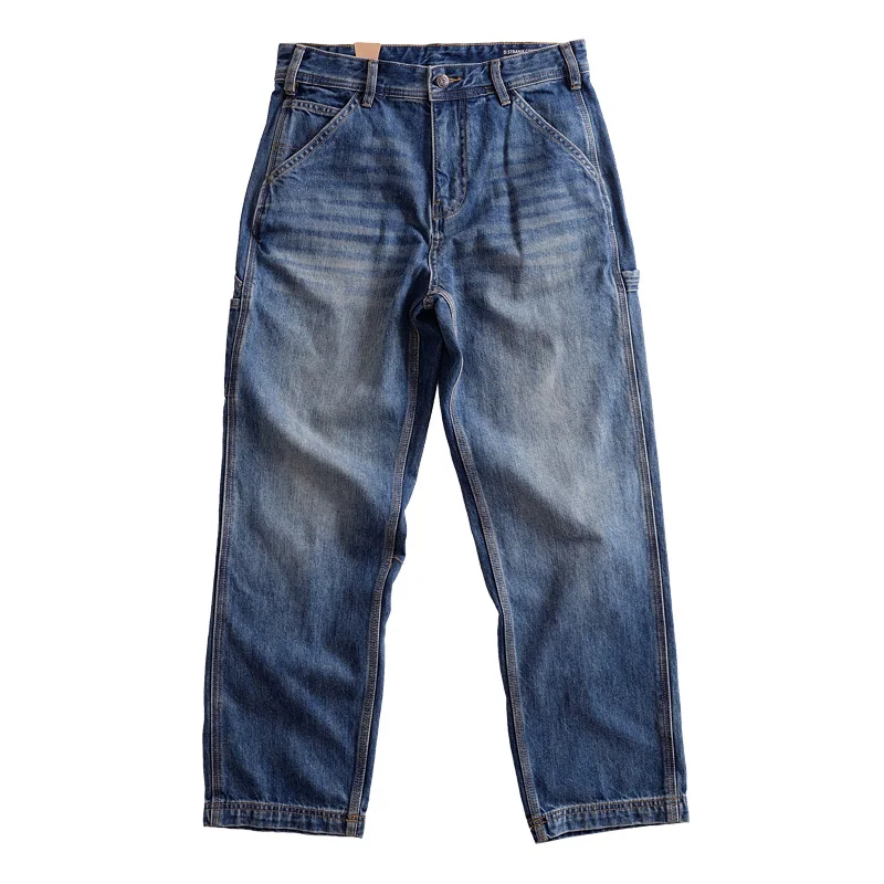 

Fall wide-leg baggy jeans straight-leg cargo men's casual pants