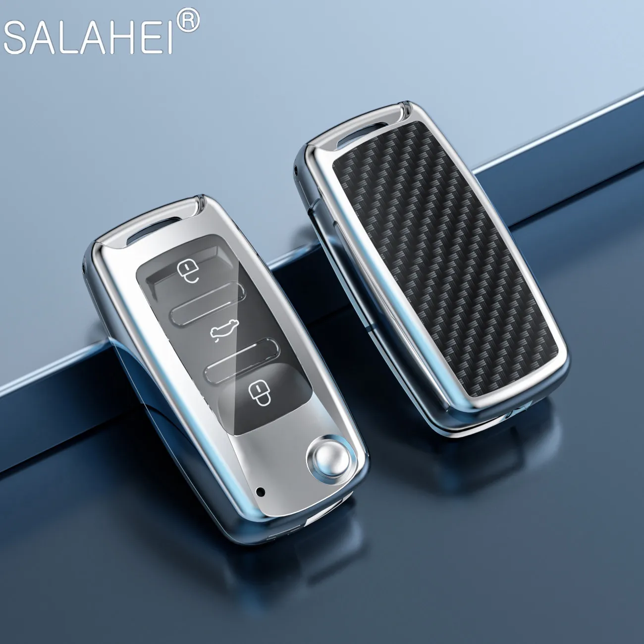 

Car Key Cover Case Holder Shell For Volkswagen VW Bora Polo Tiguan Jetta Passat B6 Golf 7 Beetle Magotan Skoda Octavia Superb A7