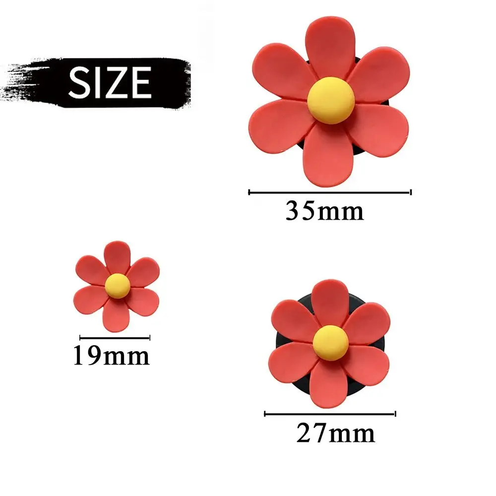 Five-petal Flower Car Perfume Decorative Clip Daisy Car Air Conditioning Outlet Clip Daisy Scented Holder 3Pcs/Set car perfume clip