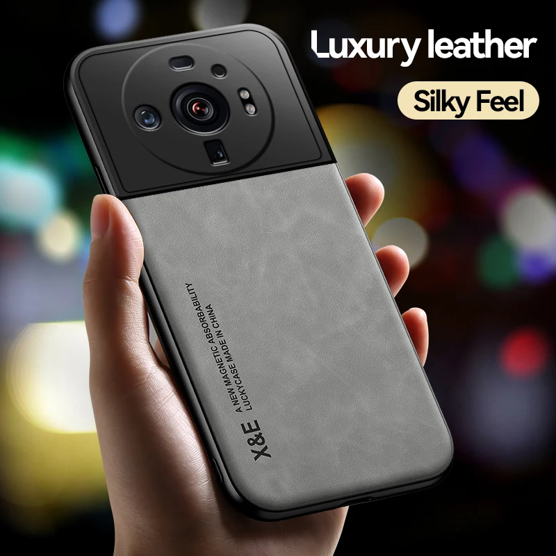 Custodia In Pelle Setosa Magnetica Ultra Sottile Per Cover Ultra Antiurto Xiaomi 12S