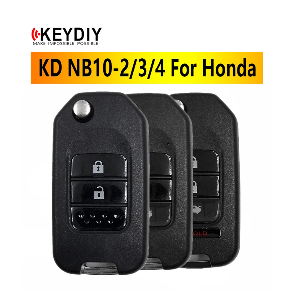 1/5/10pcs,KEYDIY KD900/KD-X2/KD-MAX Key Programmer NB10-2/3/4 Universal Multi-functional KD MINI Remote For Honda Car Keys