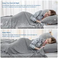 2023 New Cooling Blankets Smooth Air Condition Comforter Lightweight Summer Quilt Cool Feeling Fibre Skin-friendly Breathable 2