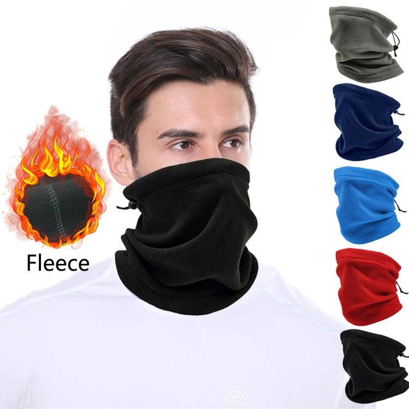 

Fleece Neck Male Bandana Neck Warmer Winter Windproof Tube Scarves for face Soft Women Half Mask Gaiter Snowboard