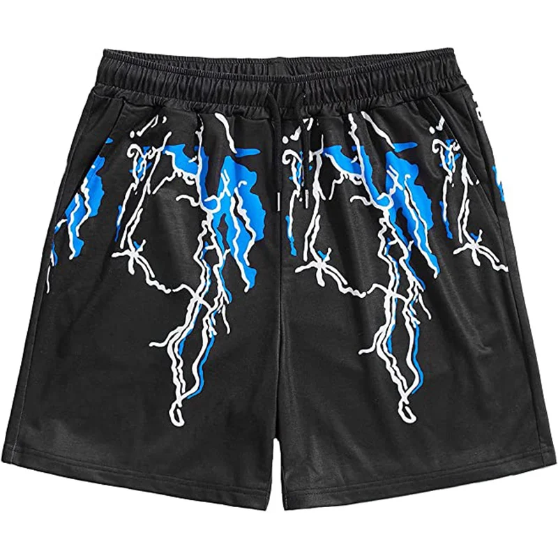 Thunder Lightning Graphic Shorts Pants 3D Printing Hip Hop y2k Board Shorts Summer Hawaii Swimsuit Cool Surf Swim Trunks Clothes 6