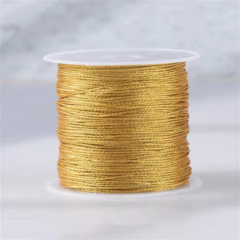 Glamorous Gold & Silver Braided Macrame Cord