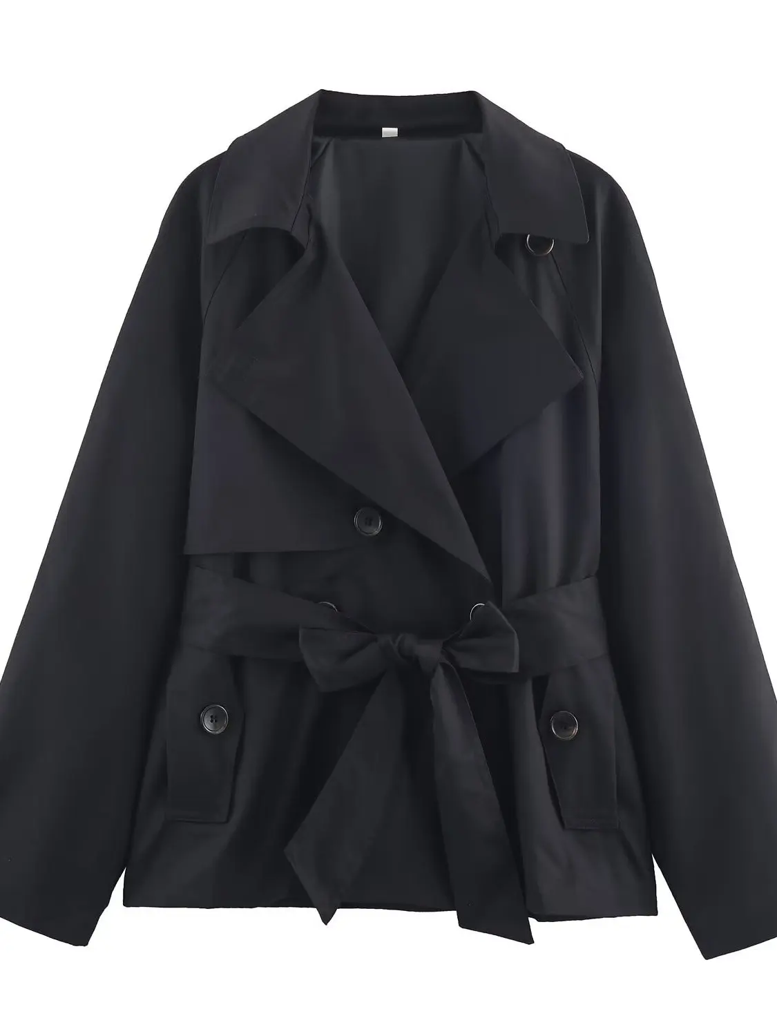 Women's Casual Waist-Cinching Double-Breasted Coat Spring Autumn Workwear Outerwear Trendy Long Sleeve Suit Collar Regular Le... - 2