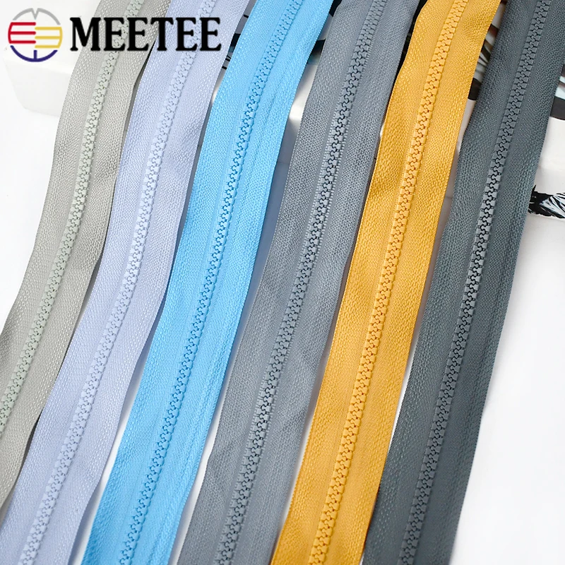 

5/10M 5# Resin Zippers Tapes with Zipper Slider Puller DIY Garment Sewing Plastics Zip Repair Kit Luggage Tailor Zips Closure