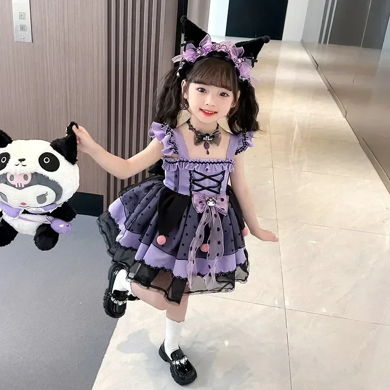 新品ロリータプリンセスドレス女の子ドレス 夏クロミ風✨ 新品ロリータプリンセスドレス女の子ドレス 夏クロミ風✨ ハロウィン