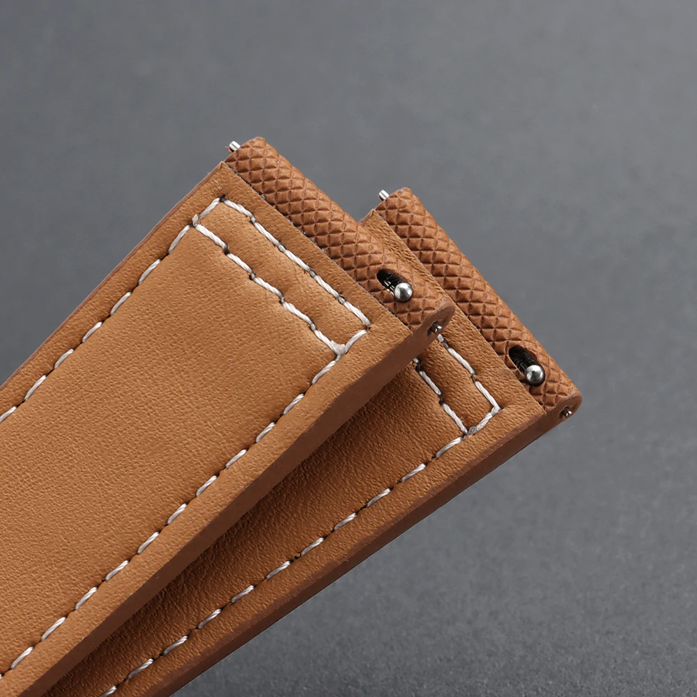 Premium Leather Quick Release Watch Strap – Sporty and Versatile Wristband