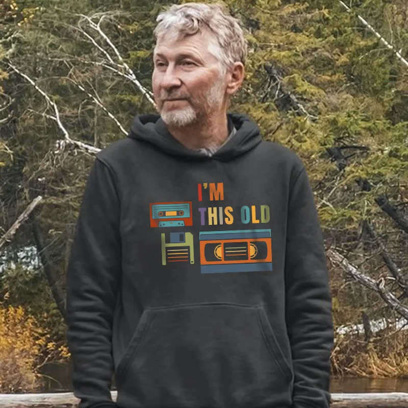 

I'm So Old Data Storage neon cotton hoodie