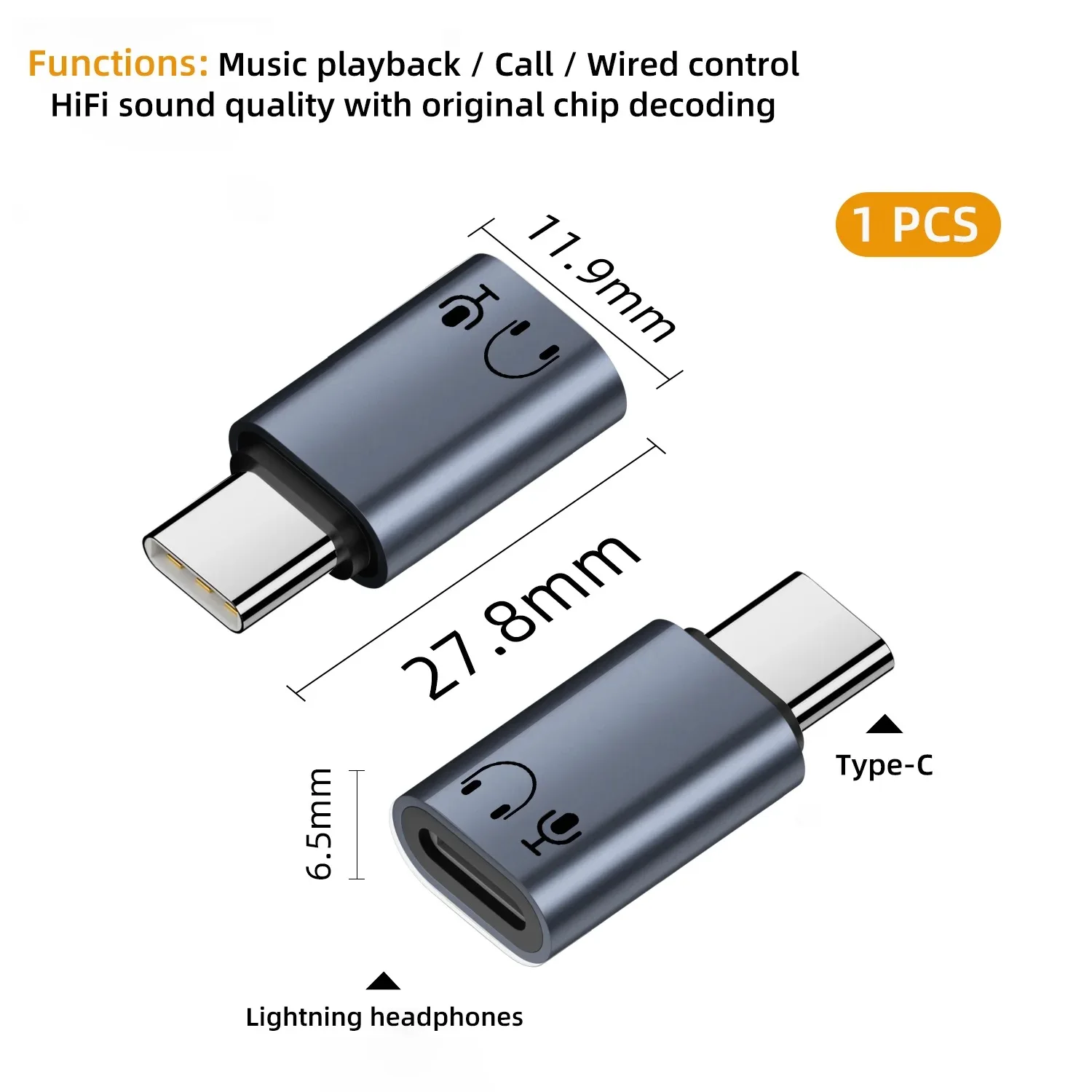 Elough Lightning to Type C Adapter For iPhone 15 16 iPad Wired Headset IOS Female to USB C Male Earphone Audio Converter AUX