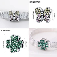 New Original 925 Silver Bracelets Accessories Clip Charm fit Reflections charms silver 925 beads Bracelets DIY Jewelry 2