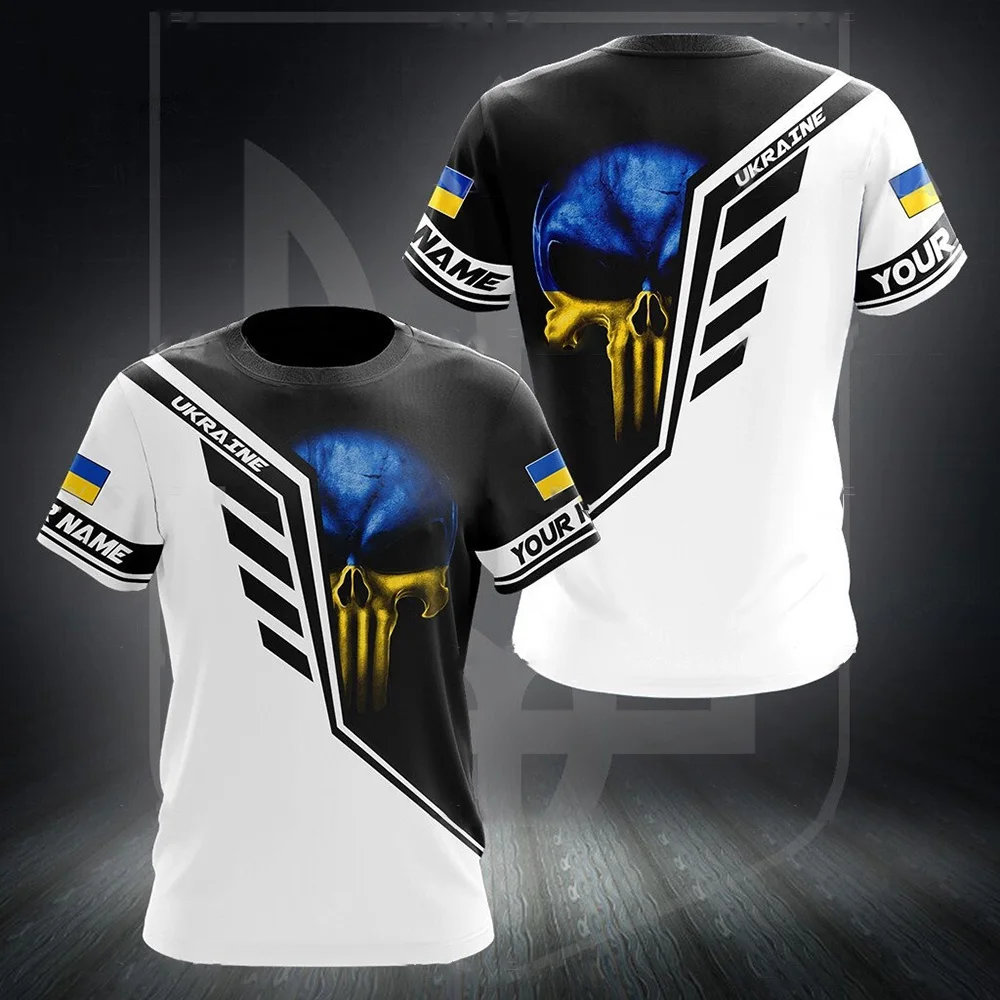 UKRAINE Men's T-Shirt Summer Short Sleeve Ukraine National UKRAINE Men's T-Shirt Summer Short Sleeve Ukraine National