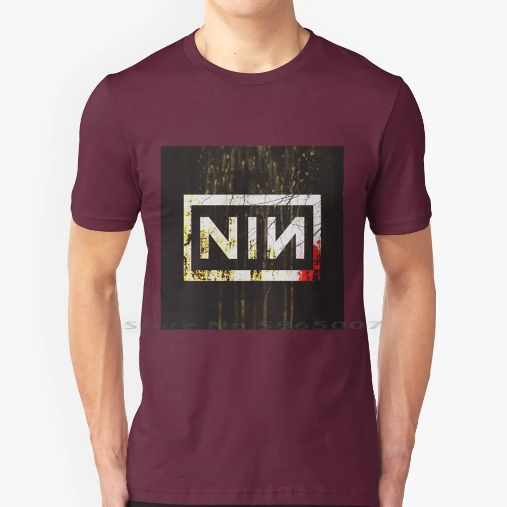 Футболка Nin Band из 100% хлопка на ленте в одежде дома и для жилых детей младенцев |