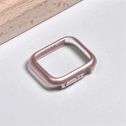 Sleek Hard PC Matte Protective Case for Apple Watch - Durable Frame Cover & Bumper Shield (Rose Gold)