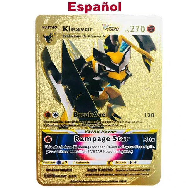 Spanish Hard Iron Pokemon Cards Gx Charizard Gold Metal Cards Spanish Metal  Pokemon Cards Game Collection - Game Collection Cards - AliExpress