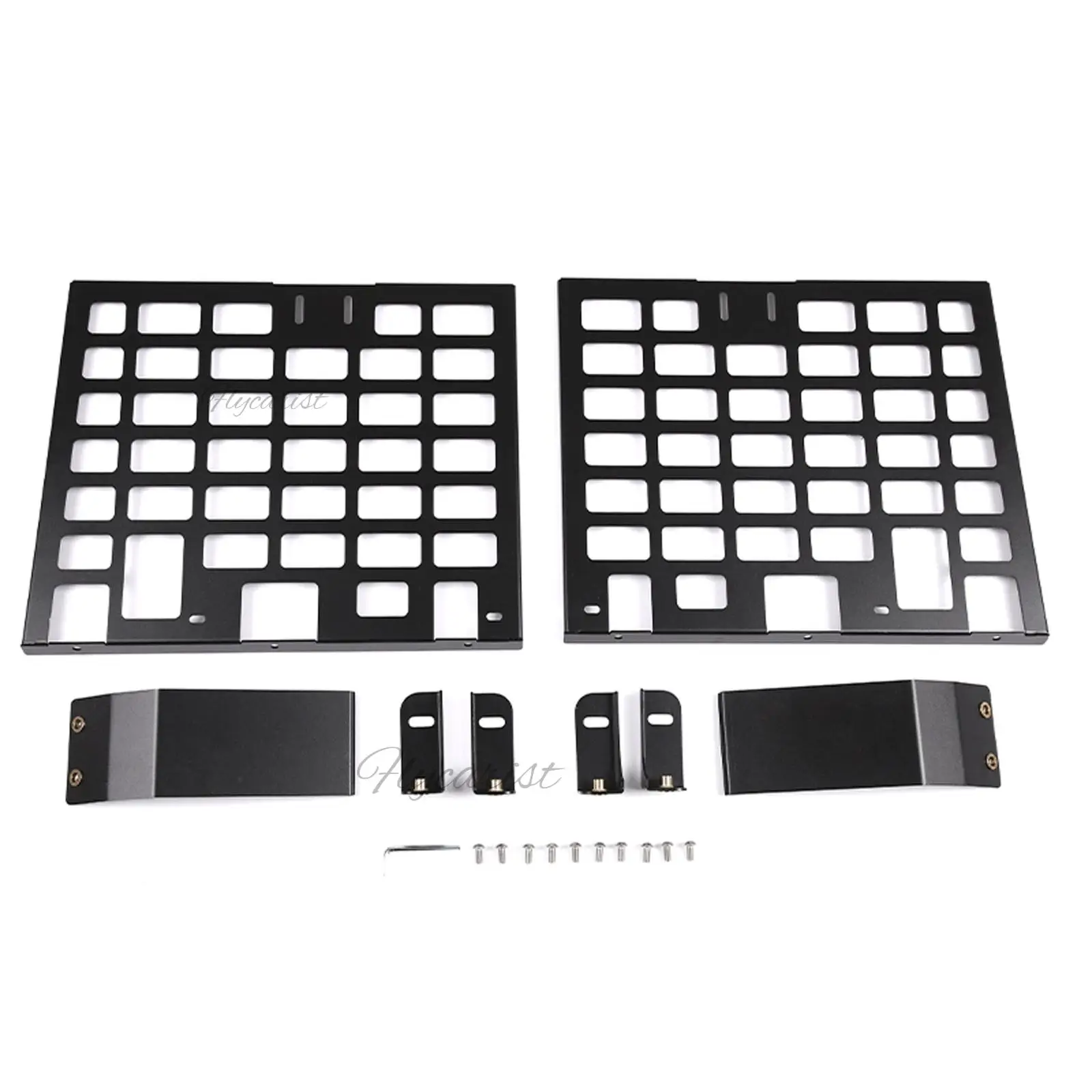 Land Rover Defender 110 2020-2022 알루미늄 합금 블랙 트렁크 계층형 파티션 랙