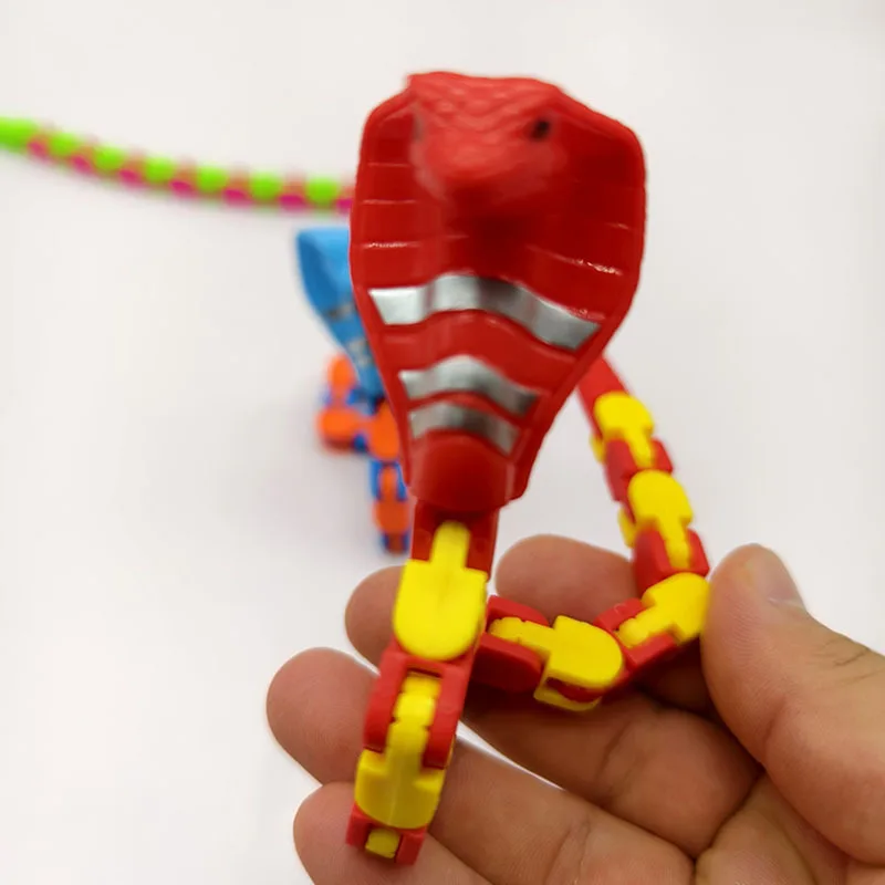 Wacky Tracks Snake Sensory Fidget Stress Relief ADHD Autism Anxiety Therapy Kids Toys 6/3PCS