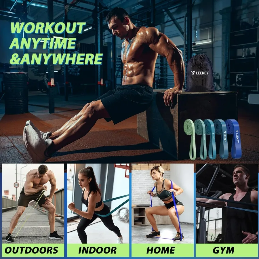 Resistance Bands, Exercise Bands with Handles,Pull Up Assist Bands - Band Set with Door Anchor - Bands for Working Out,Band for