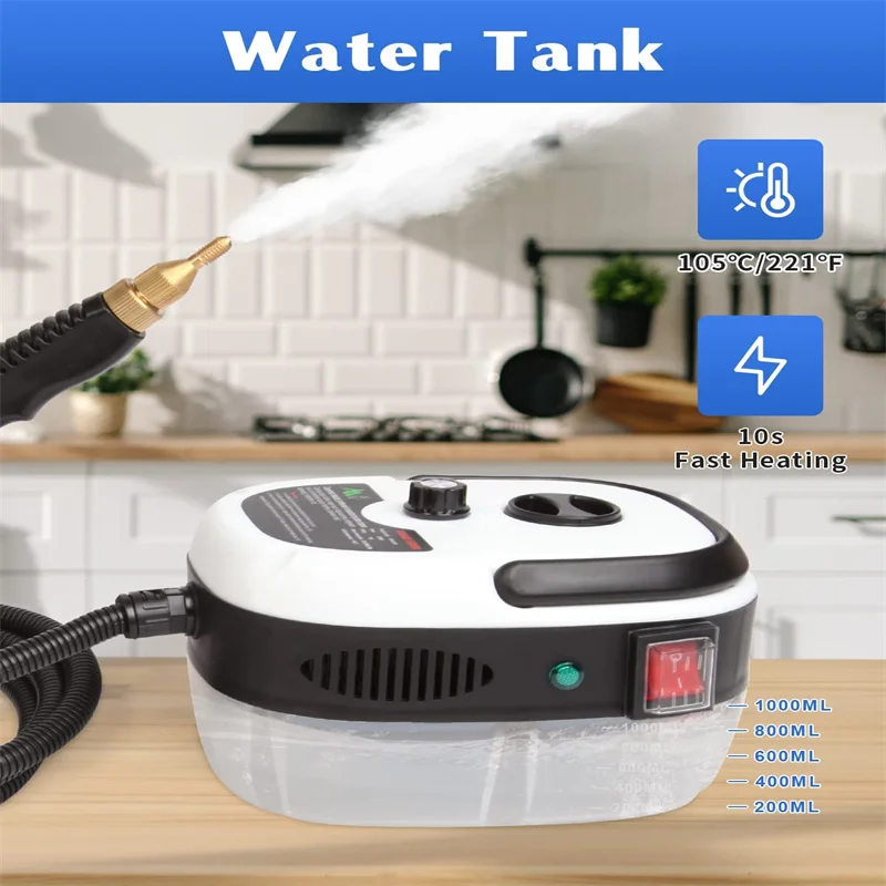 110V/220V High Pressure and Temperature Handhled Steam Cleaner Commercial Household Air Conditioner Kitchen Hood Car Jet Washer 3