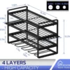 Four-layer Wall-mounted Power Tool Storage Rack Heavy Duty Floating Tool Rack Handheld Electric Drill Storage Rack 6