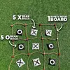 Giant Tic -Tac -Toe Outdoor Game Instant Setup, No Assembly Bean-Bag Toss Games Set,Giant -Yard Games For Adults 5