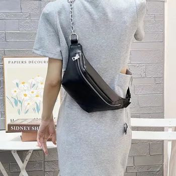 여성용 천연 가죽 체스트 백, 소형 여행 크로스 바디, 여성용 쉘 벨트 백, 여성용 데일리 스트리트 패니 팩, 2023 신제품