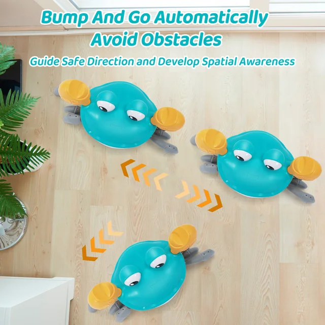 Crawling Crab Baby Toy Touch and Walk Music Light Baby Crawling Toys for Kids Toddler Interactive Learning Development Toy 4