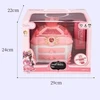 Kids Cosmetics Makeup Set Suitcase Dressing Case Girl Princess Kids Lipstick Eye Shadow Set A Birthday Present Toys Beauty Box 5
