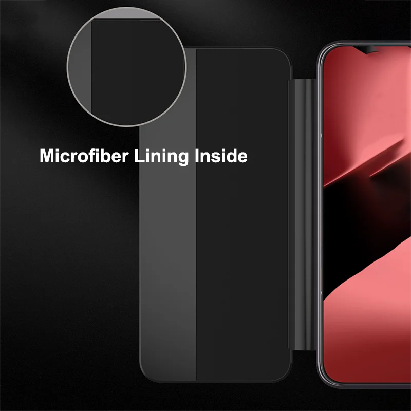 Huawei Pura Leather Case with Smart View Window and Invisible Kickstand