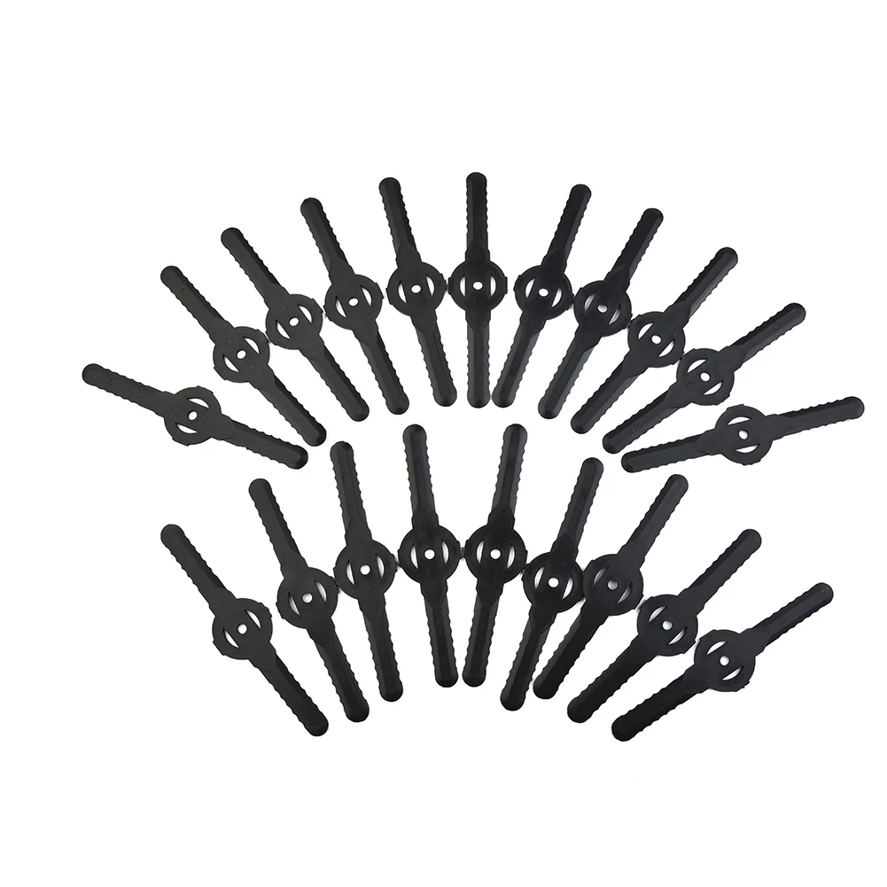 

20PCS Grass Trimmer Blades Plastic Replacement Cutter Blades For Electric Cordless Battery Trimmers Garden Lawn Mowers Tool